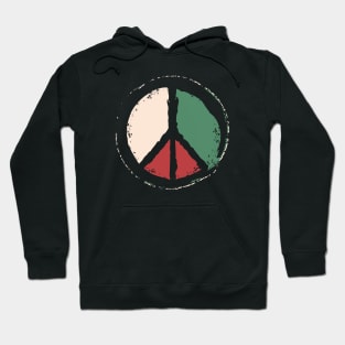 Free Palestine - Peace Symbol Hoodie